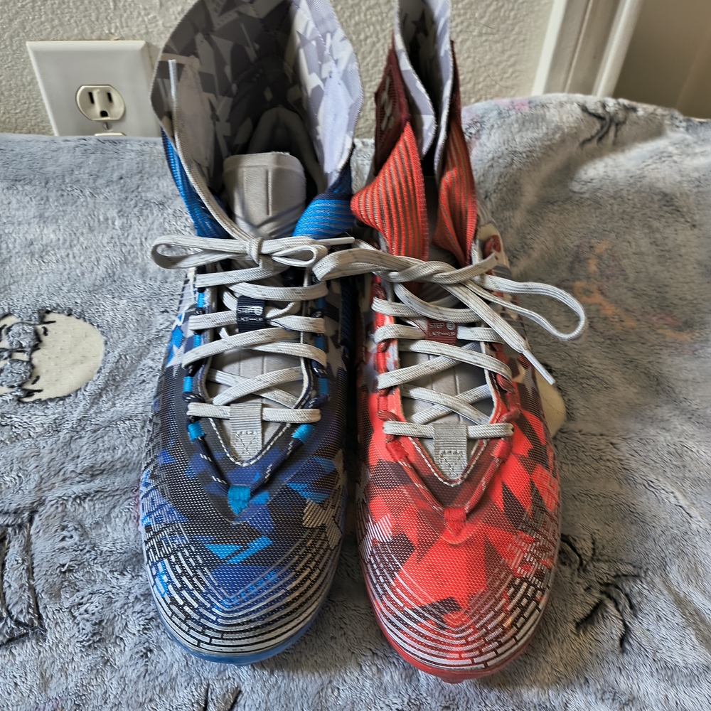 Under Armour Red and Blue Athletic Shoes